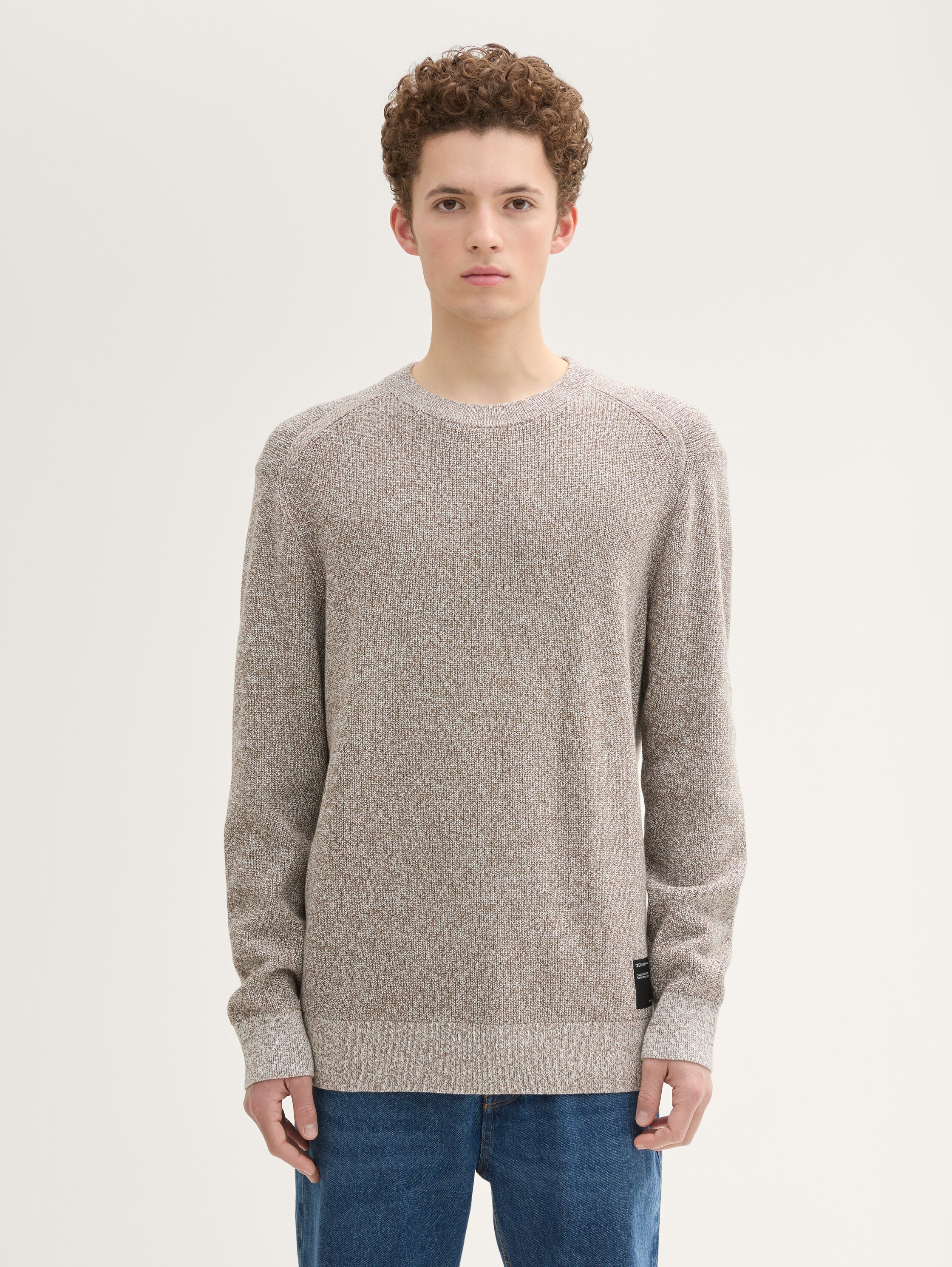Strickpullover in Melange Optik - 1