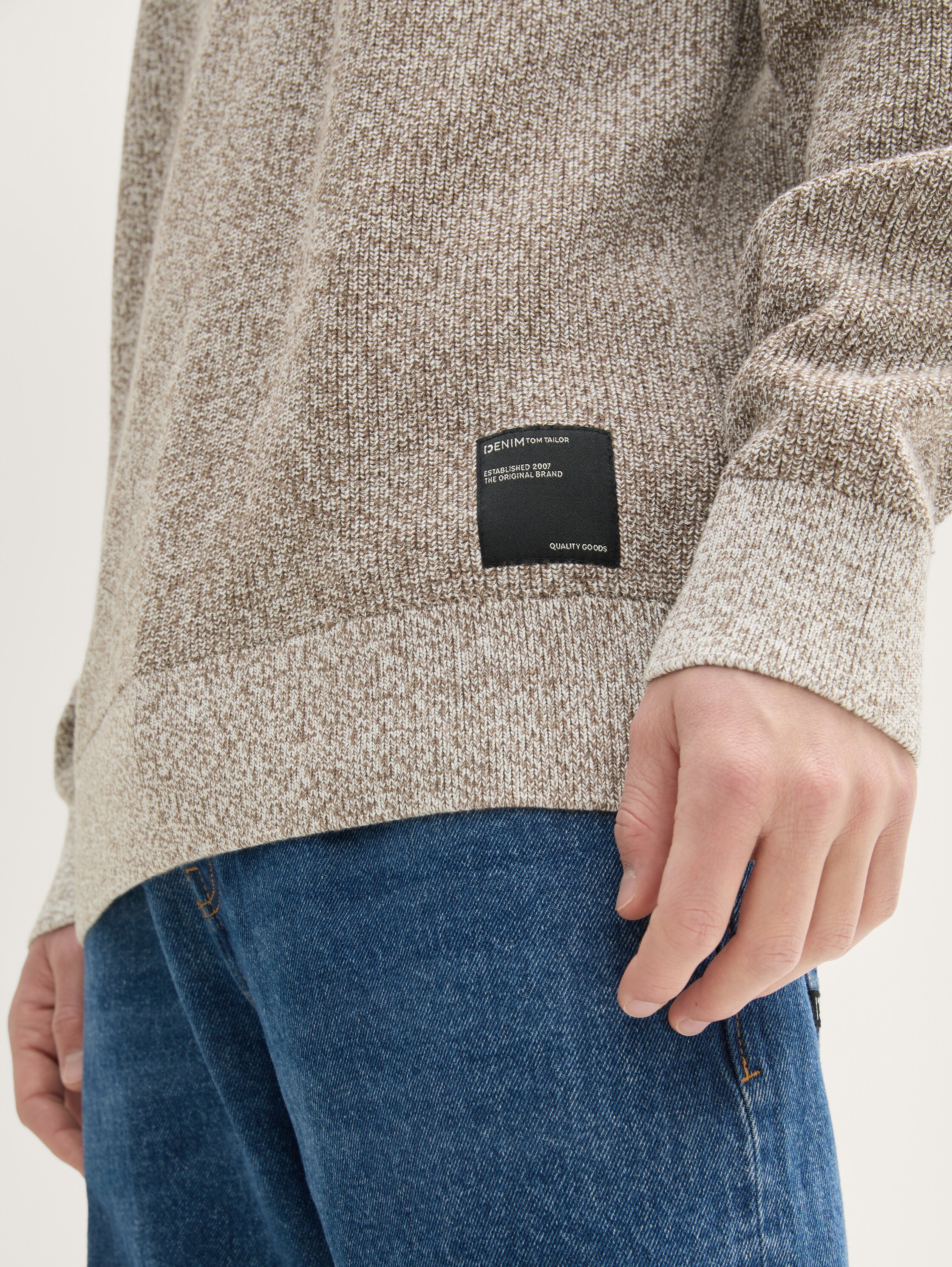 Strickpullover in Melange Optik - 4