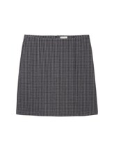 Geselecteerd, Geruite High Waist Rock door Tom Tailor, blauw