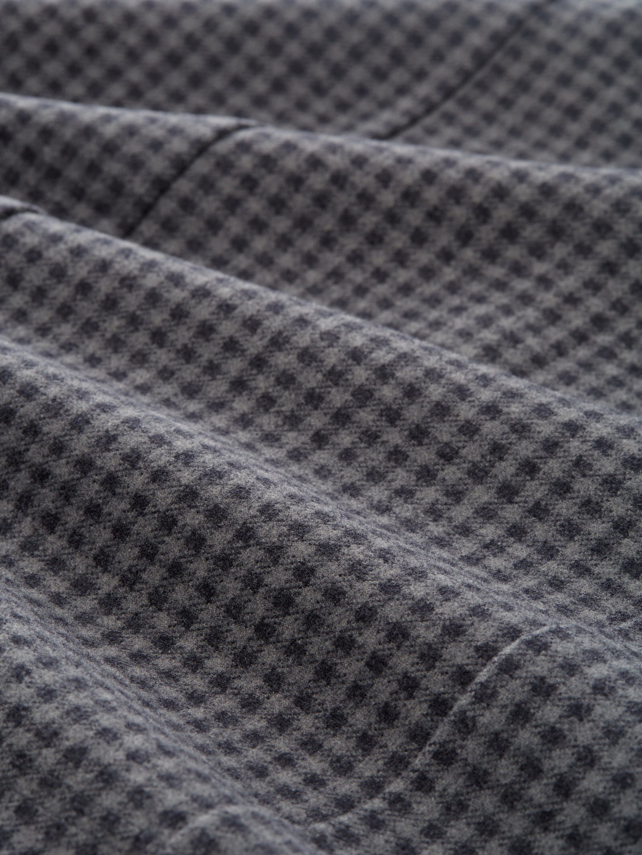 High Waist Mini-Rock mit Karomuster - navy_grey_check_design - 