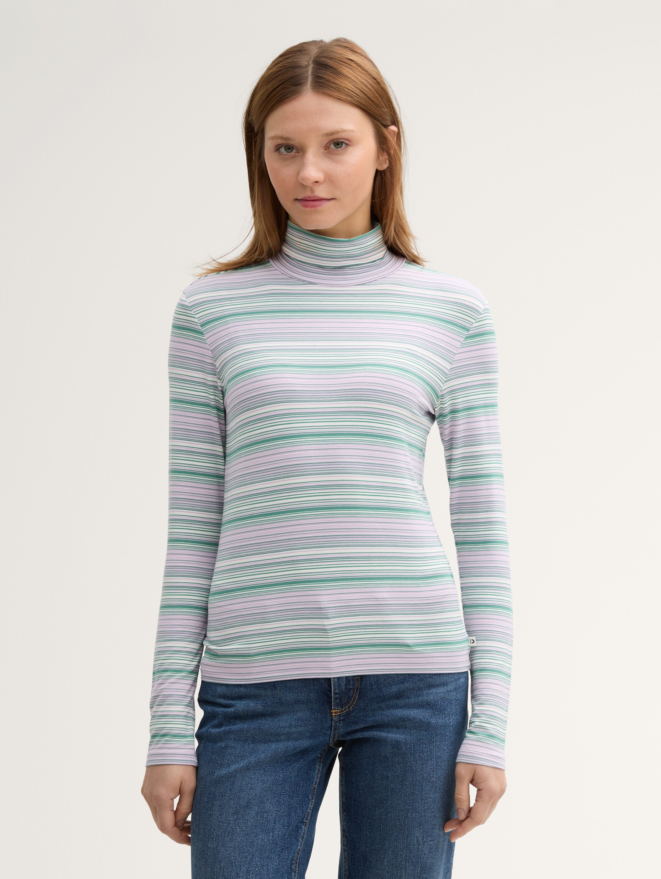 Rollkragen Shirt mit LENZING™ ECOVERO™ - 2