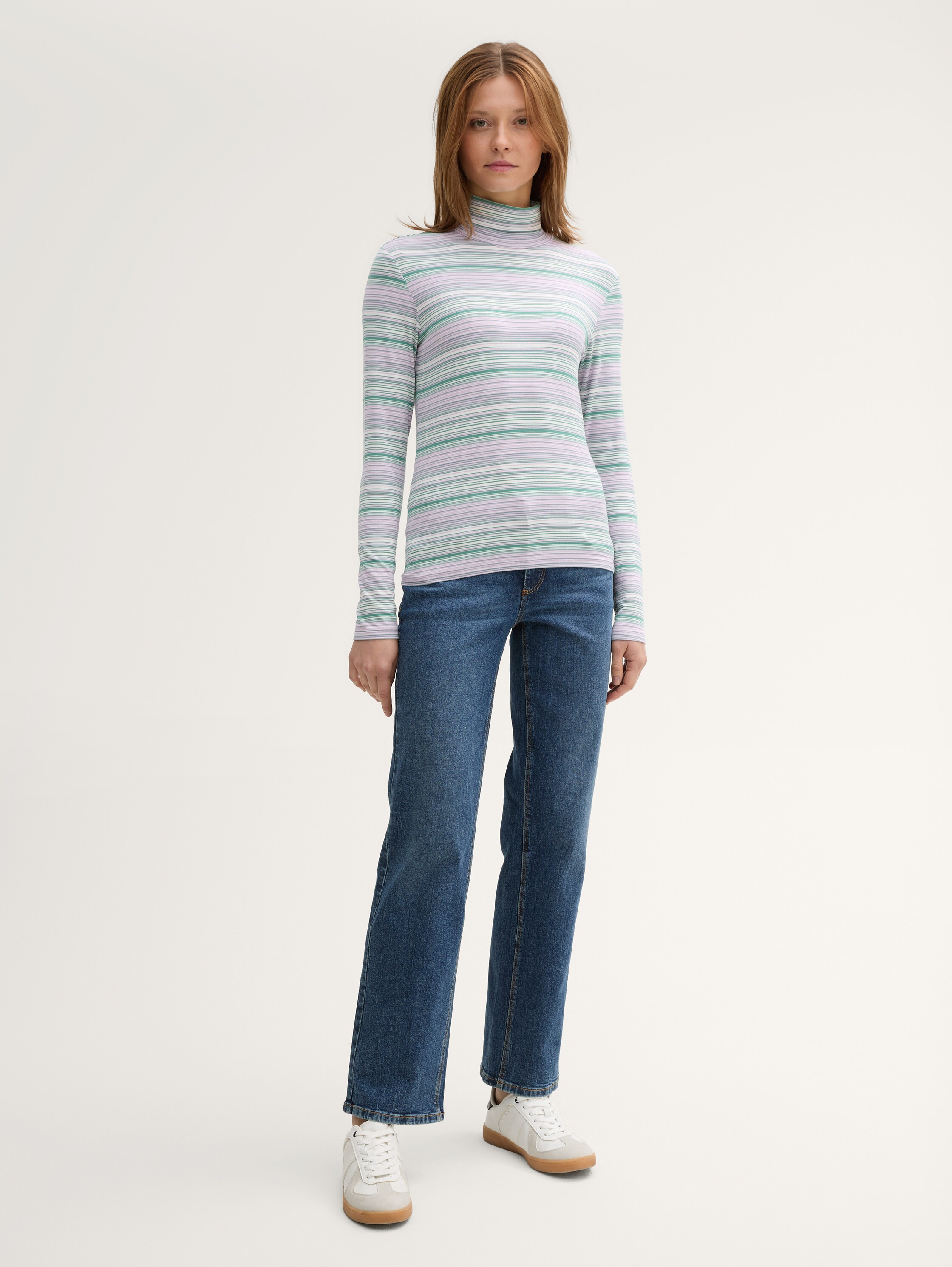 Rollkragen Shirt mit LENZING™ ECOVERO™ - 1