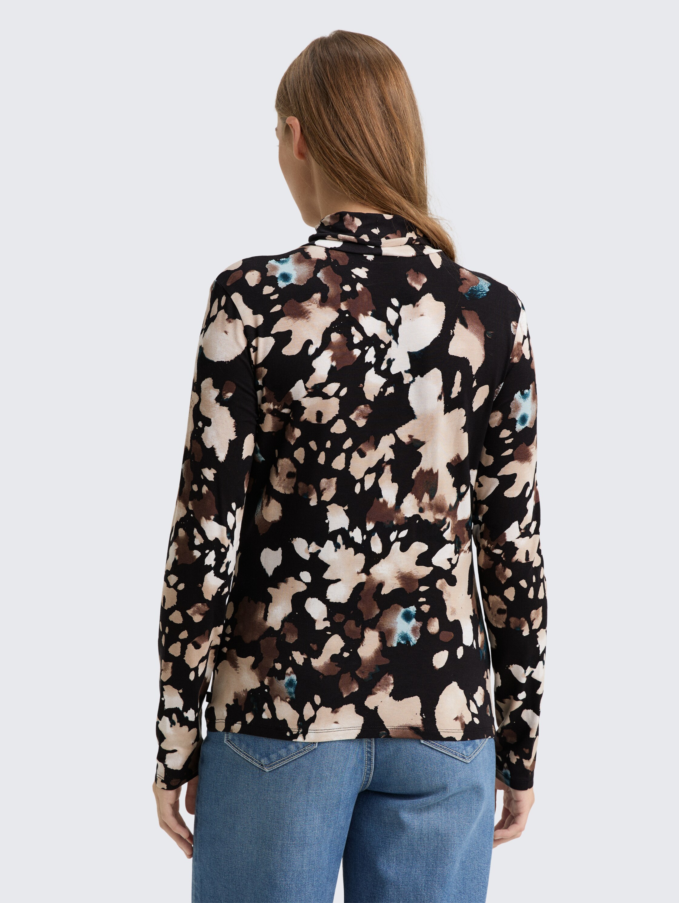 Basic Rollkragenshirt - abstract_print -