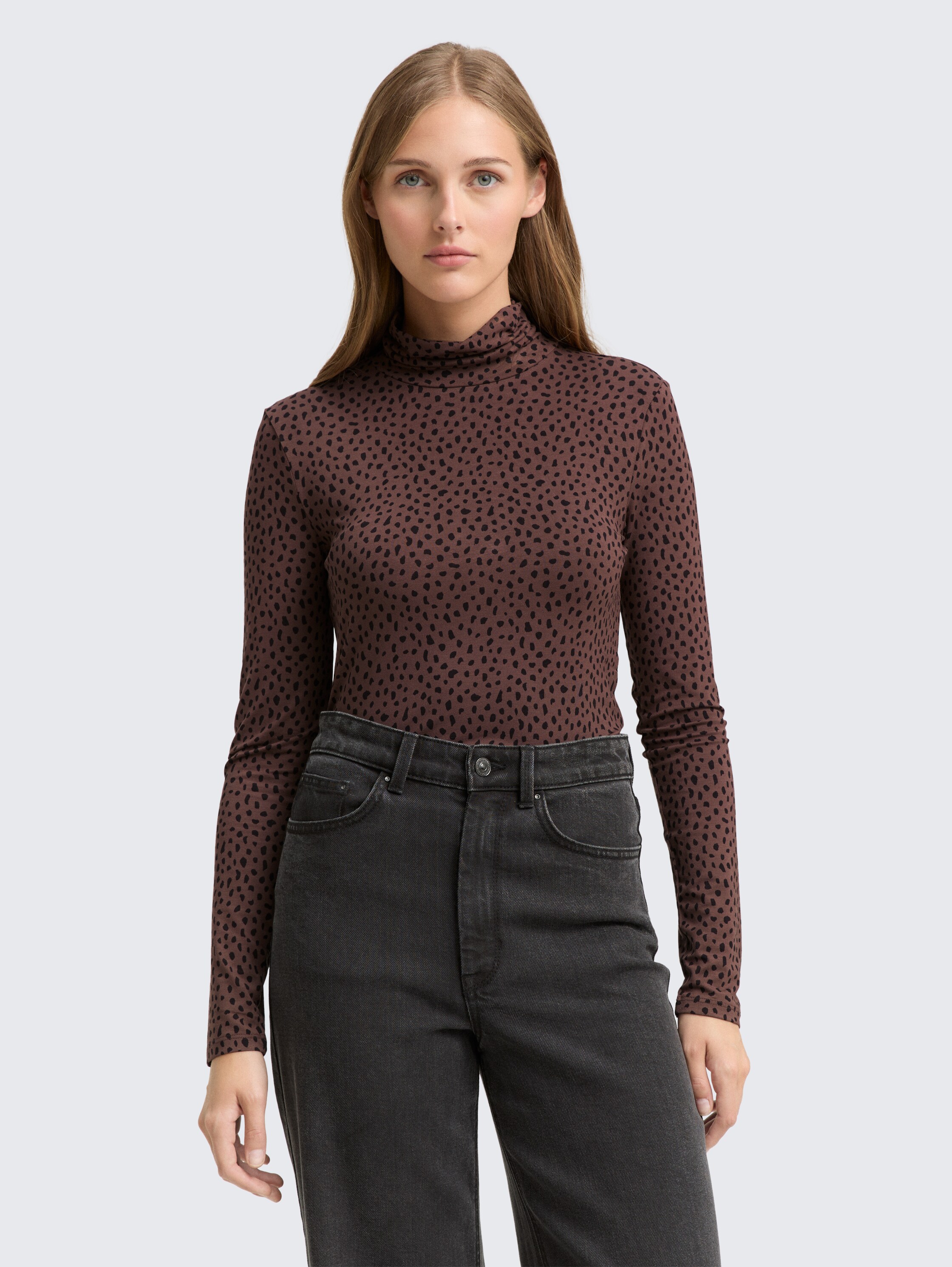 Basic coltrui - brown_black_dotted_print - 