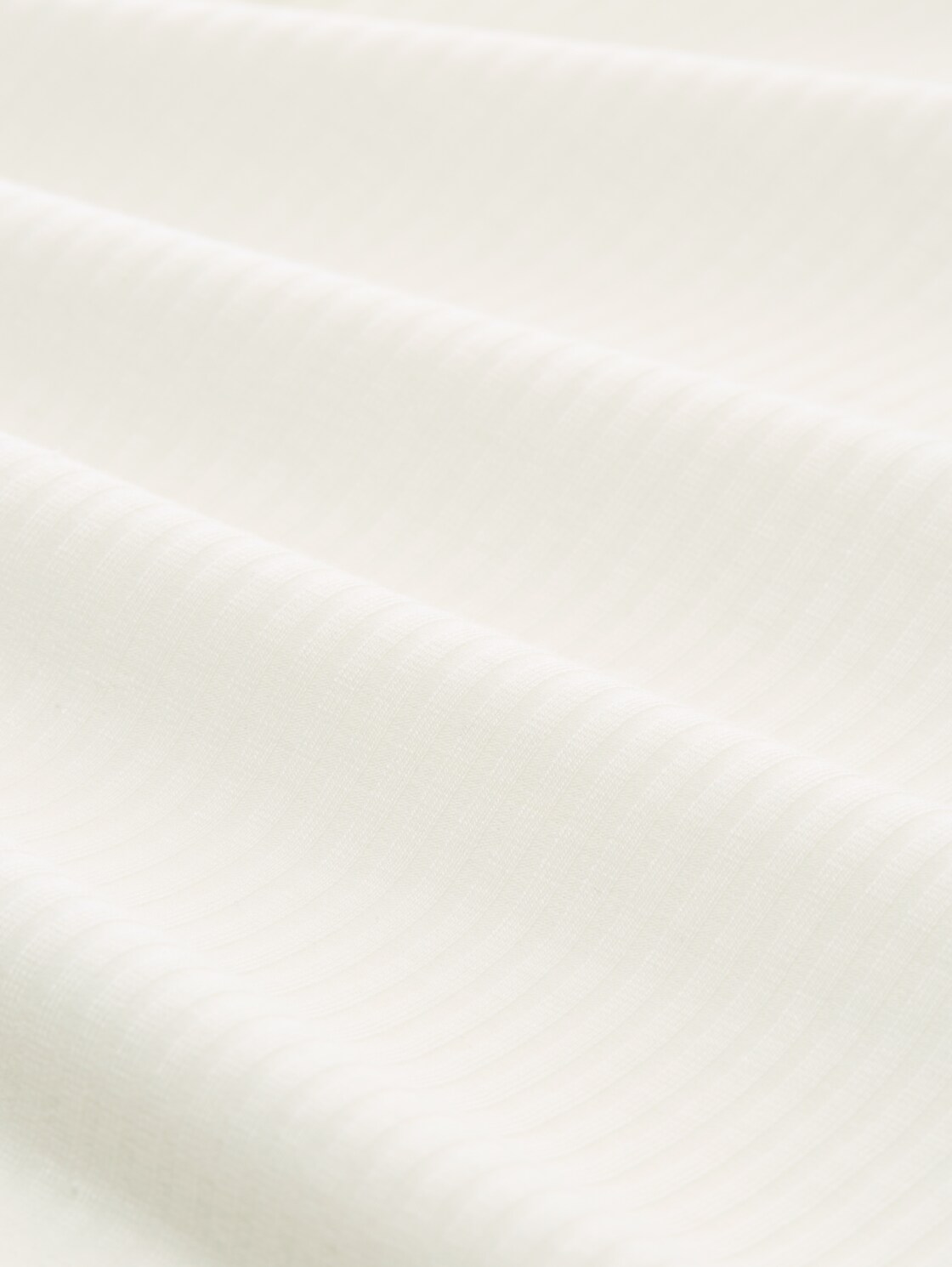 Ripp Top mit Stehkragen - off white - Material-Ansicht