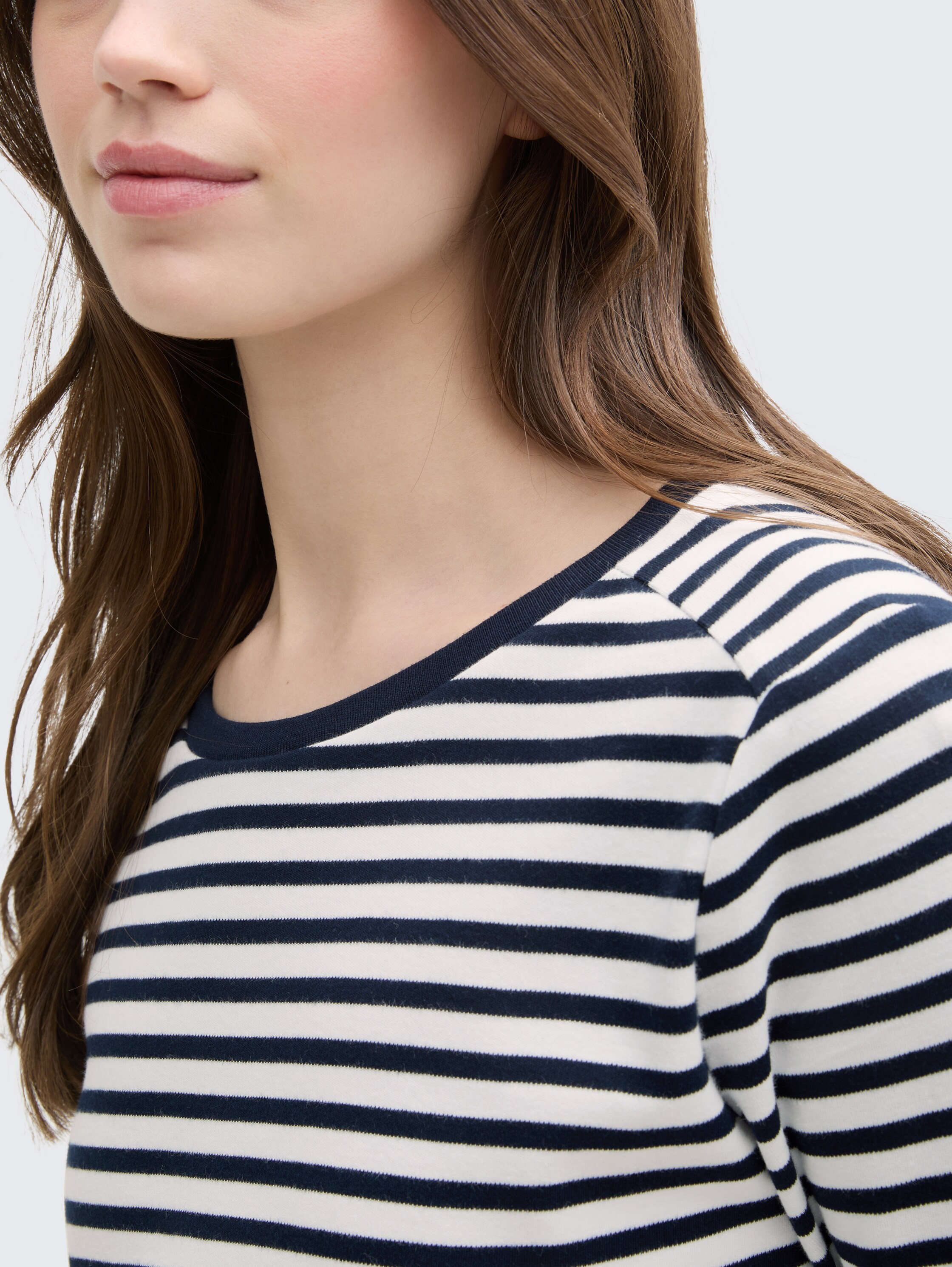 Langarmshirt mit Streifenmuster - navy_white_stripe - 