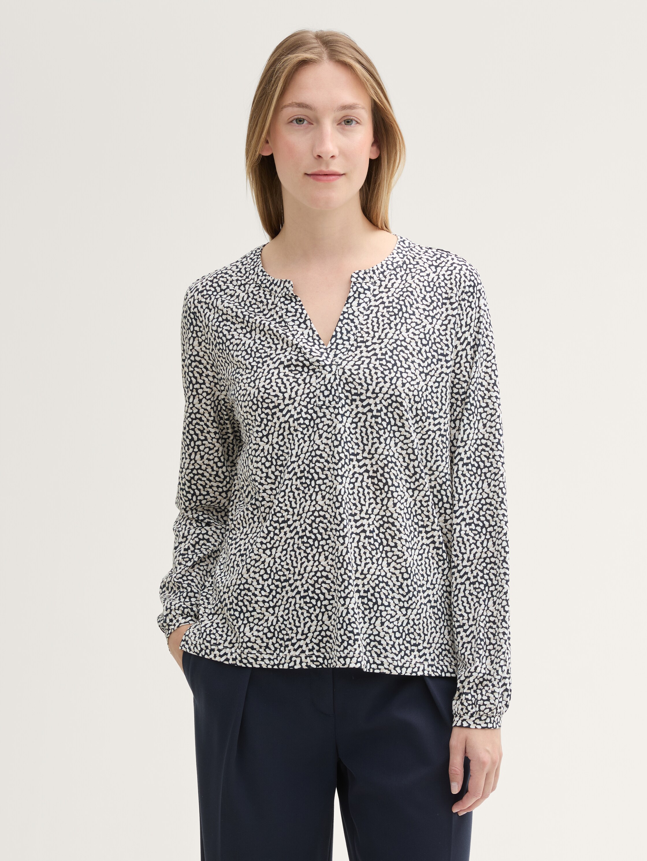 Gemusterte Bluse mit TENCEL™ Modal - 2