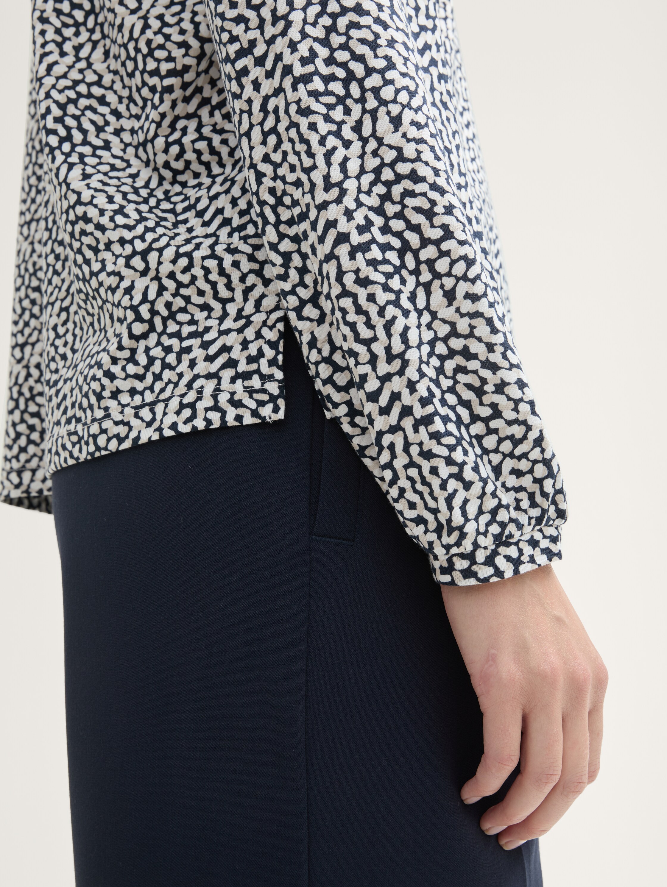 Gemusterte Bluse mit TENCEL™ Modal - 5