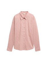 Ausgewählt, Hemdbluse mit gepunkteter Struktur von Tom Tailor, rosa