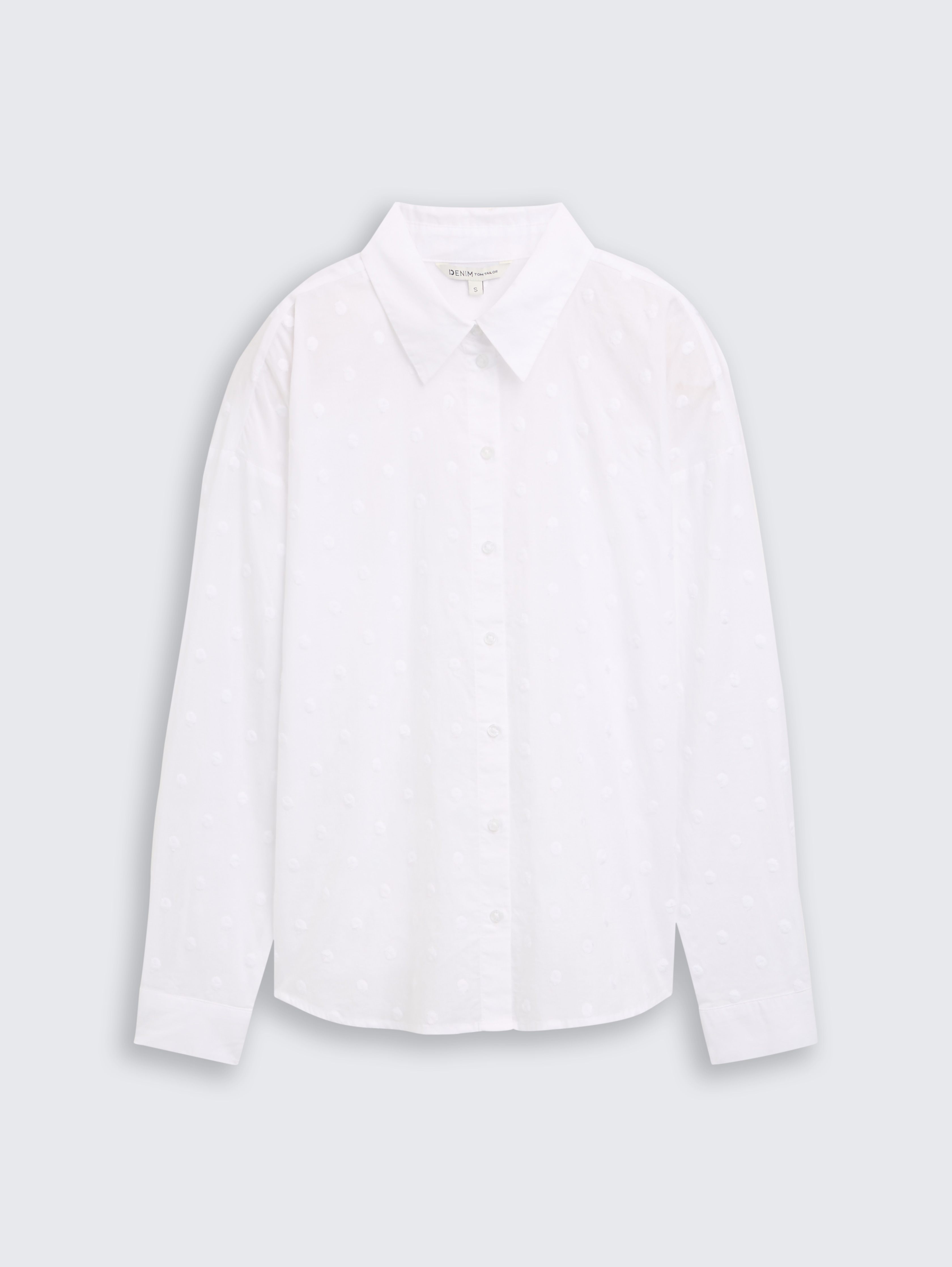 新品＊ pois blouse tee white ポワ Tシャツ Oversized shirt blouse with breast pocket by Tom Tailor