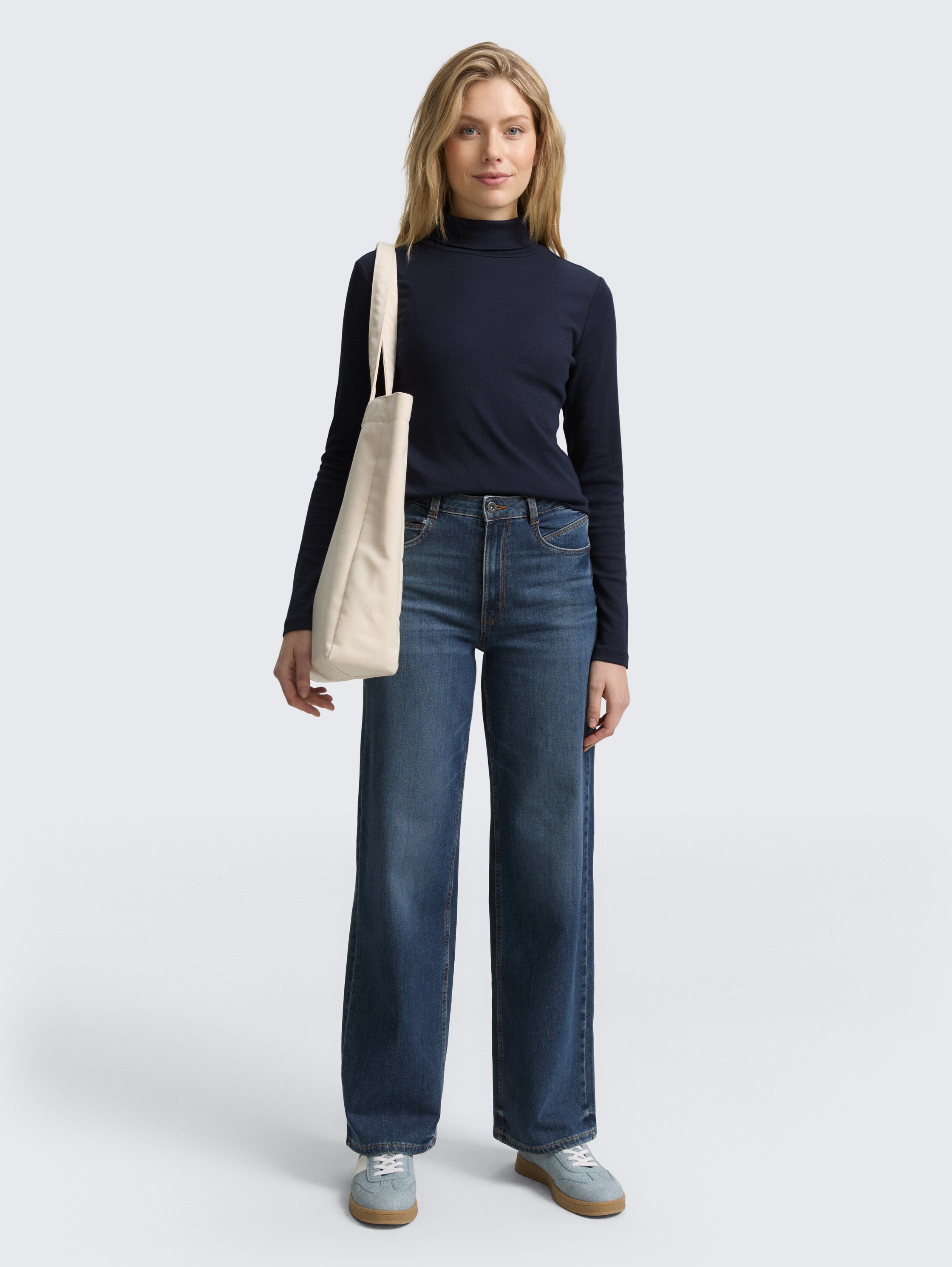 Langarmshirt mit Rollkragen - lunar_eclipse - 