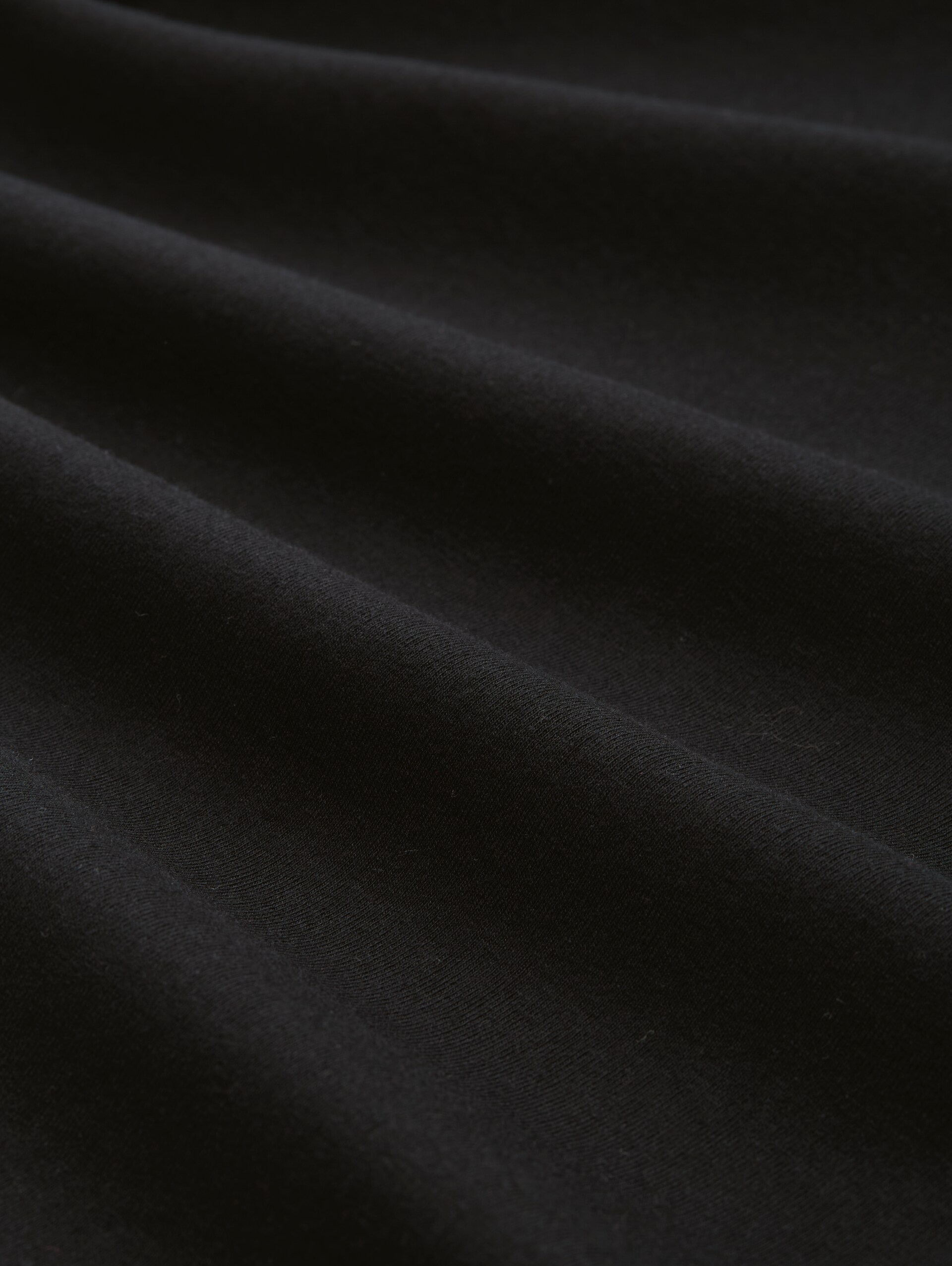 Long-sleeved shirt with turtleneck - deep black - Material view