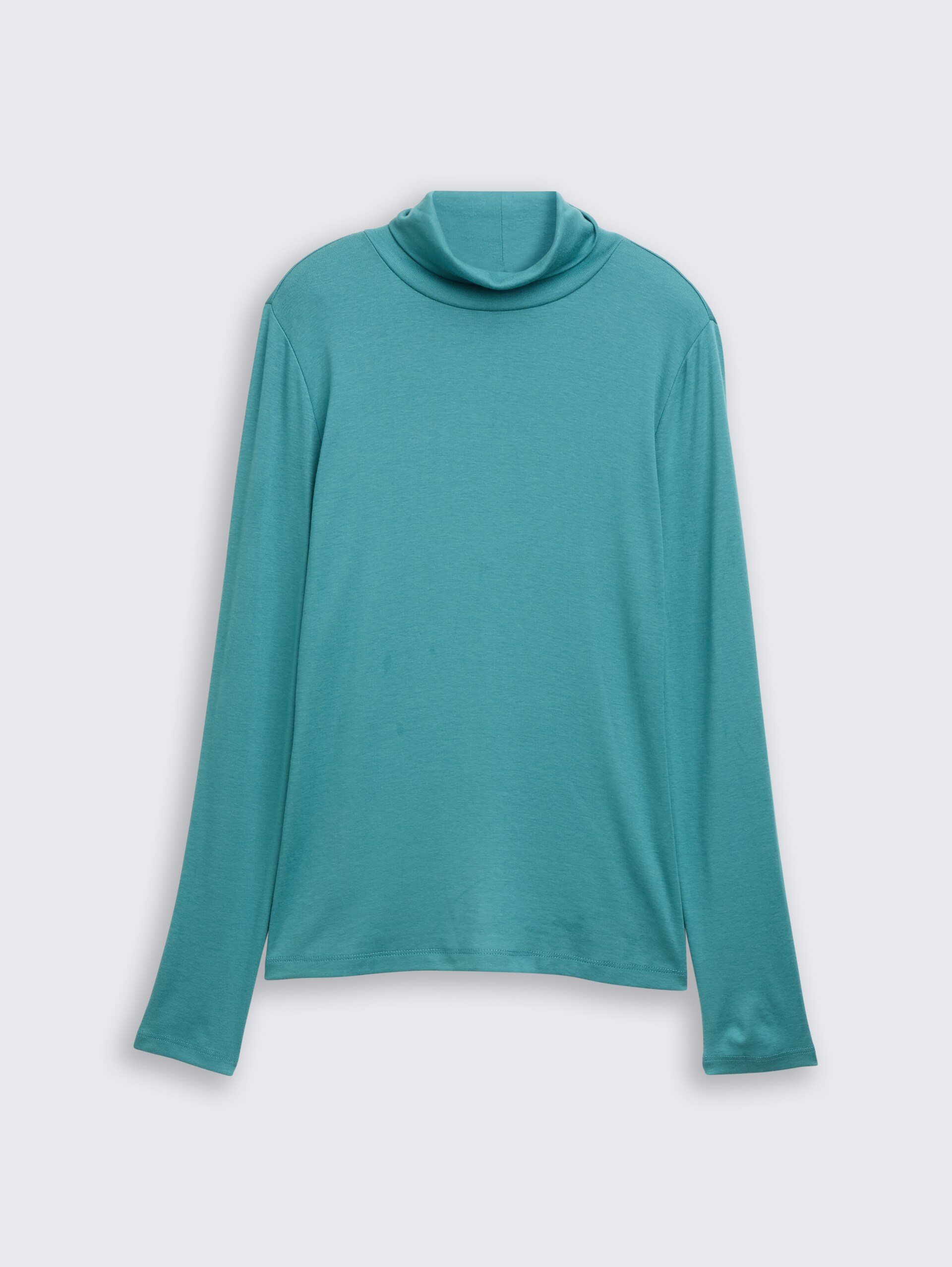 Shirt met lange mouwen en rolkraag - tropical teal - Product vooraanzicht