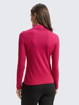 T-shirt à manches longues et col roulé - dark pink - Découpe Vue arrière du modèle