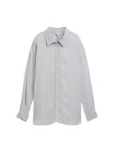 Selected, Oversized shirt blouse by Tom Tailor, grey