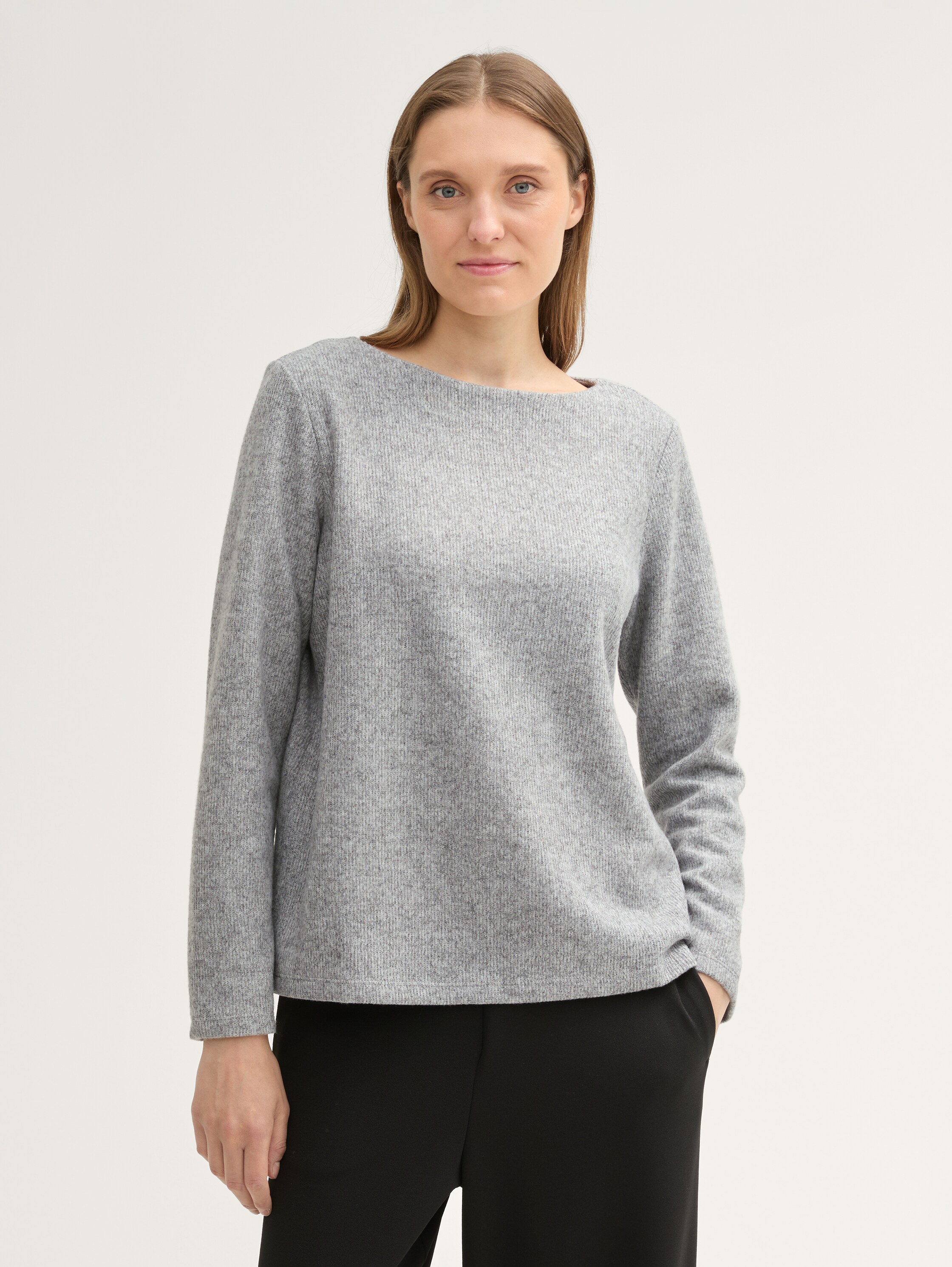 Geripptes Sweatshirt - 2