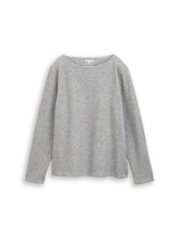 Nicht ausgewählt, Soft-Touch Sweatshirt mit Knopf-Details von , grau