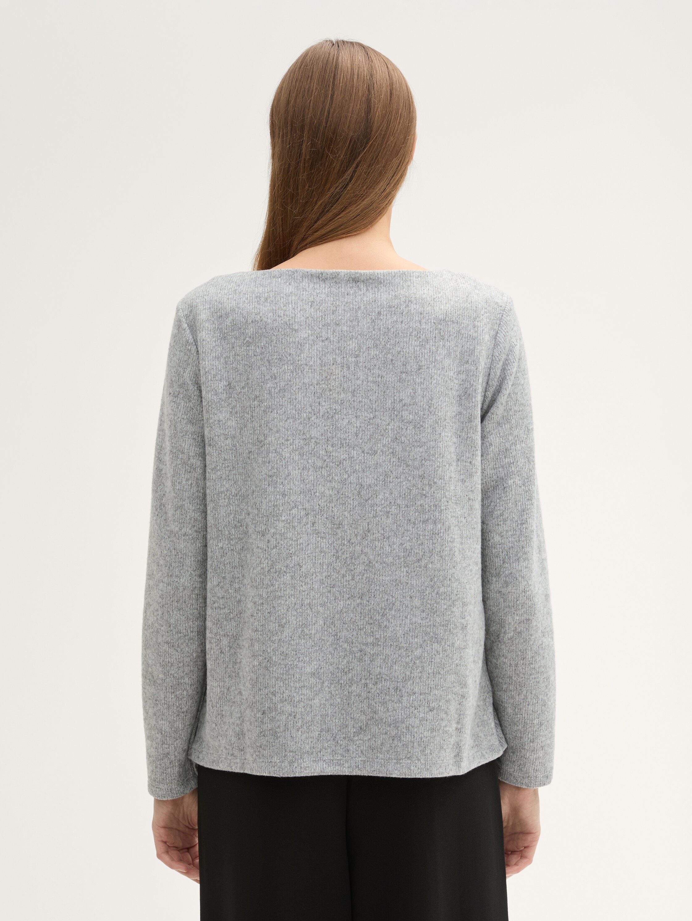 Geripptes Sweatshirt - 3