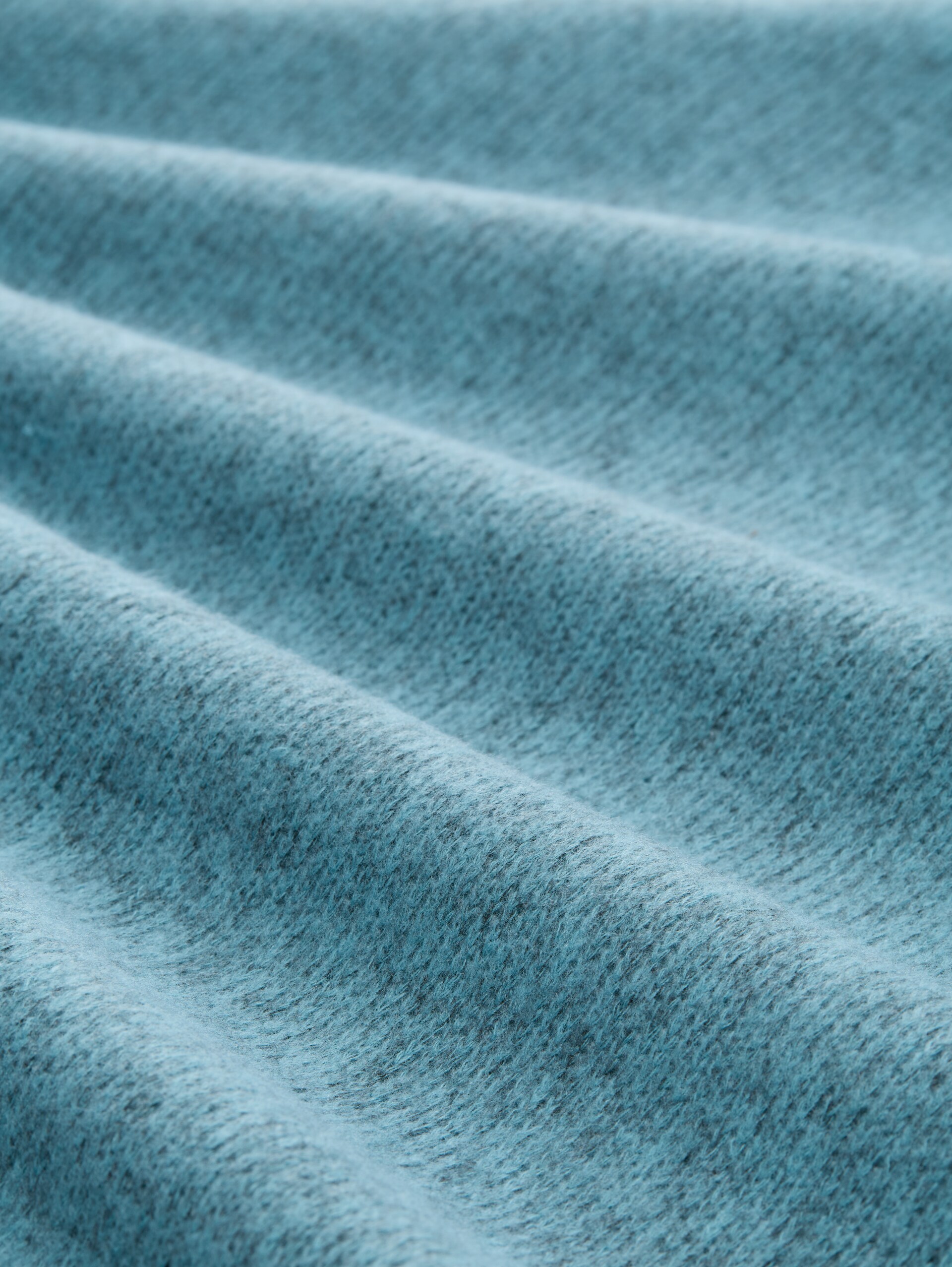Soft-touch sweatshirt with button details - tropical teal melange - Material view