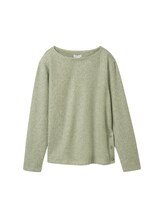Nicht ausgewählt, Soft-Touch Sweatshirt mit Knopf-Details von , grün