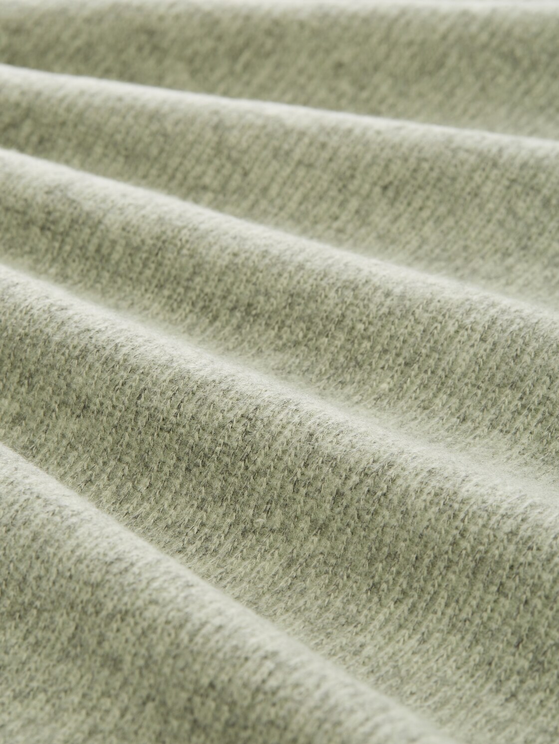 Soft-Touch Sweatshirt mit Knopf-Details - pure sage melange - Material-Ansicht