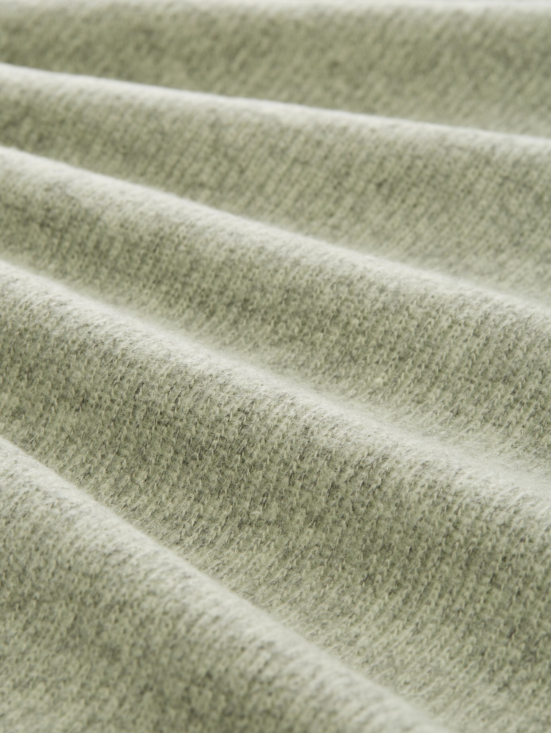 Soft-Touch Sweatshirt mit Knopf-Details - pure sage melange - Material-Ansicht