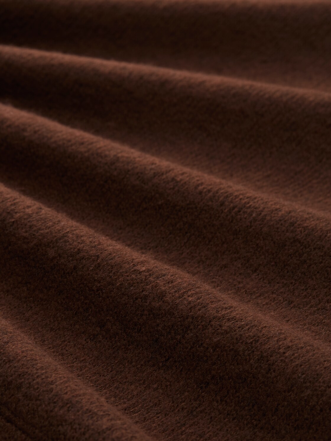 Soft-Touch Sweatshirt mit Knopf-Details - dark pecan brown melange - Material-Ansicht