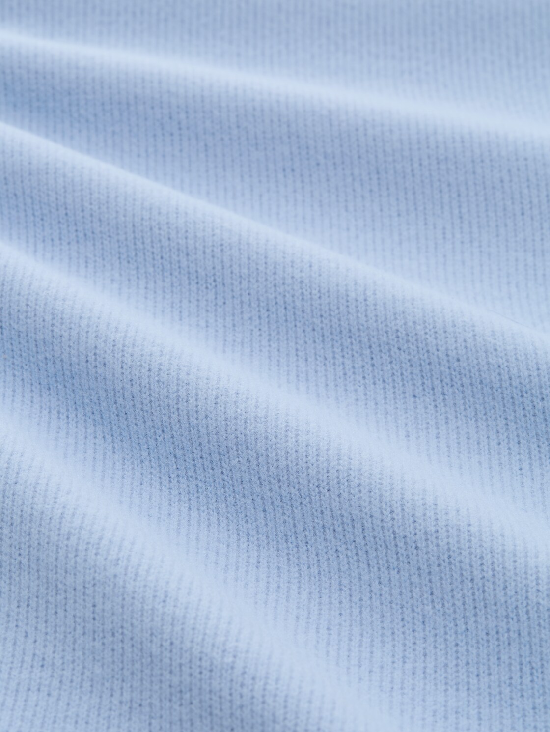 Soft-Touch Sweatshirt mit Knopf-Details - mid blue melange - Material-Ansicht