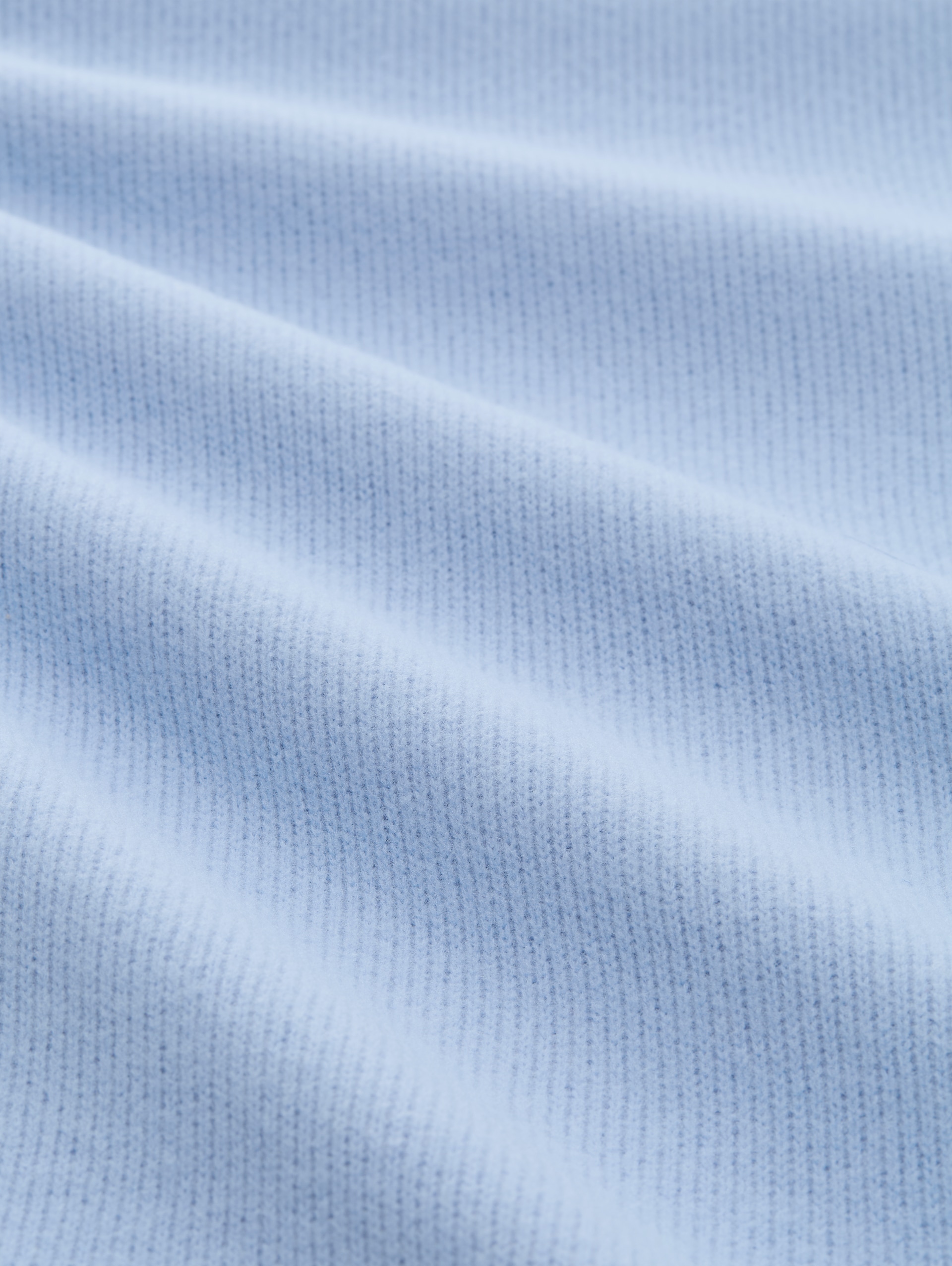 Soft-Touch Sweatshirt mit Knopf-Details - mid blue melange - Material-Ansicht