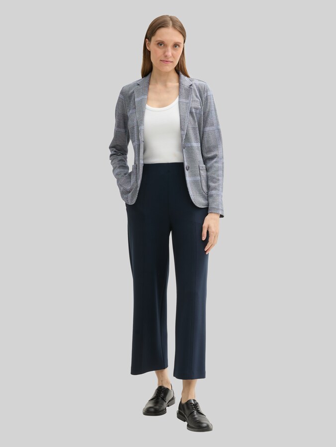 Regular Fit Blazer im Karomuster von Women, navy blue check