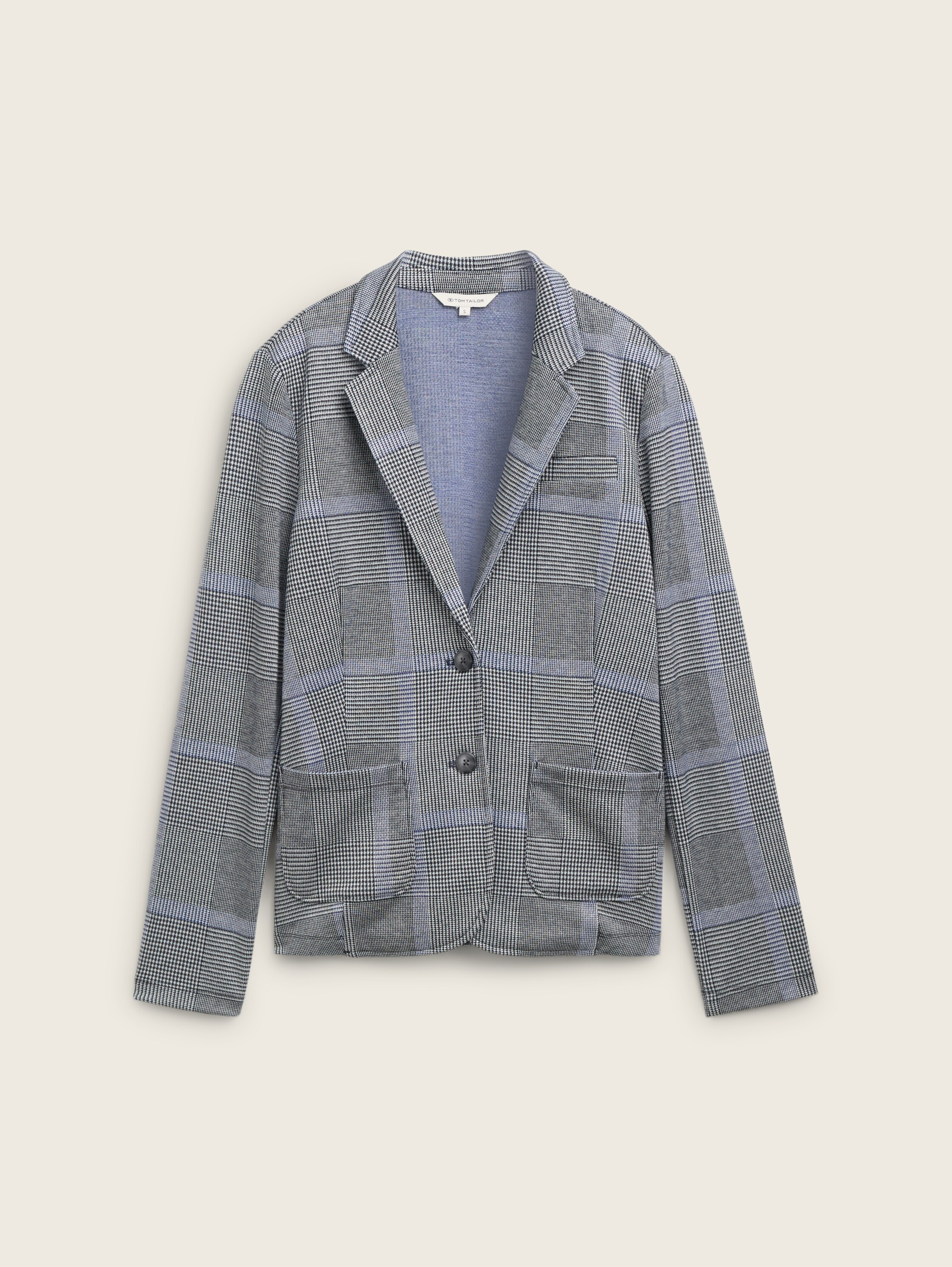 Regular Fit Blazer im Karomuster - navy_blue_check - 