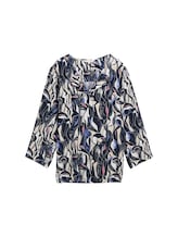 Selected, Patterned blouse with LENZING(TM) ECOVERO(TM) by Tom Tailor, blue