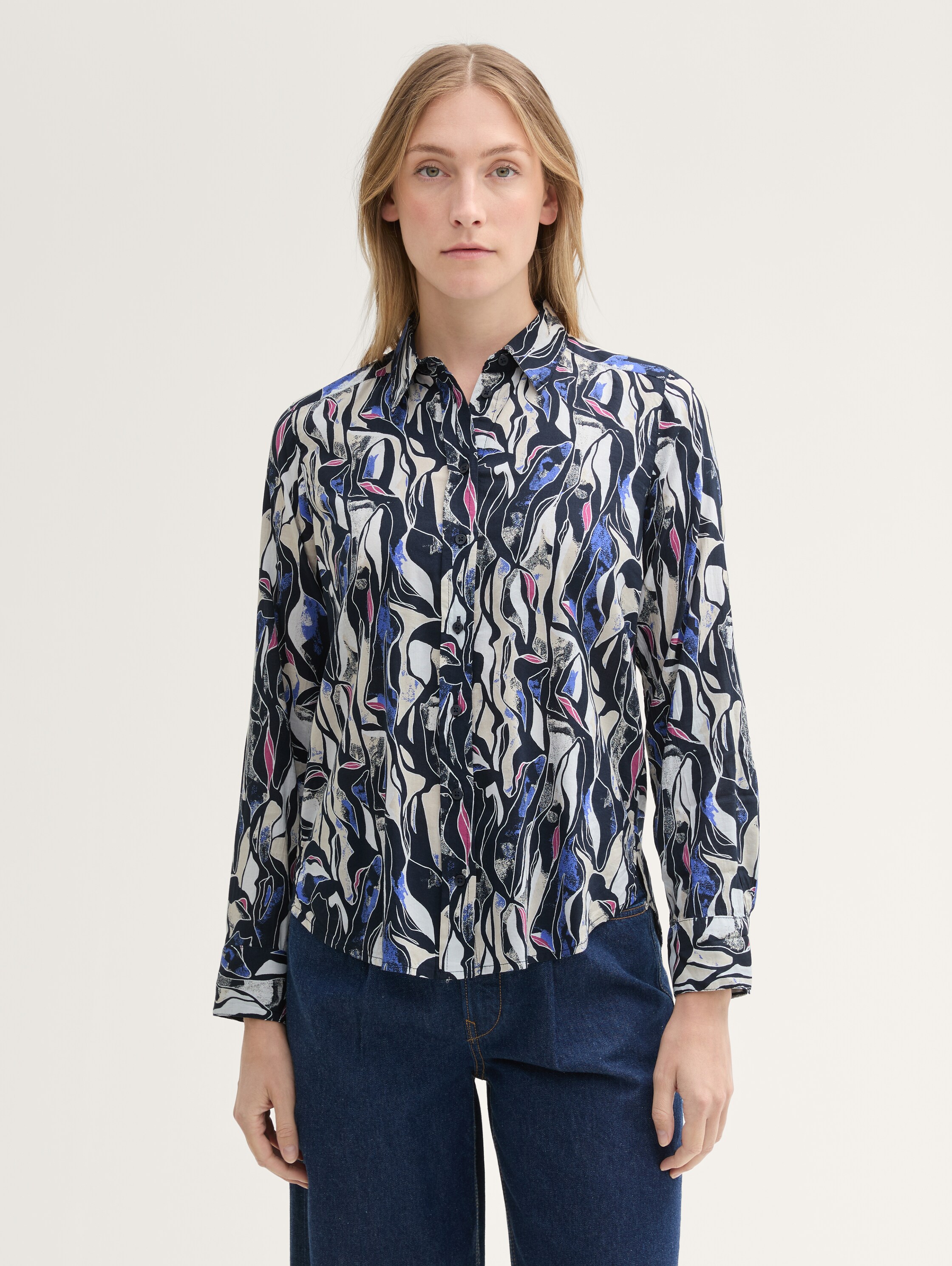 Bluse mit Muster - organic_shapes_design - 