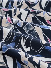 Chemisier à motifs - organic shapes design - Vue de la matière