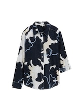 Geselecteerd, V-hals blouse door Tom Tailor, blauw