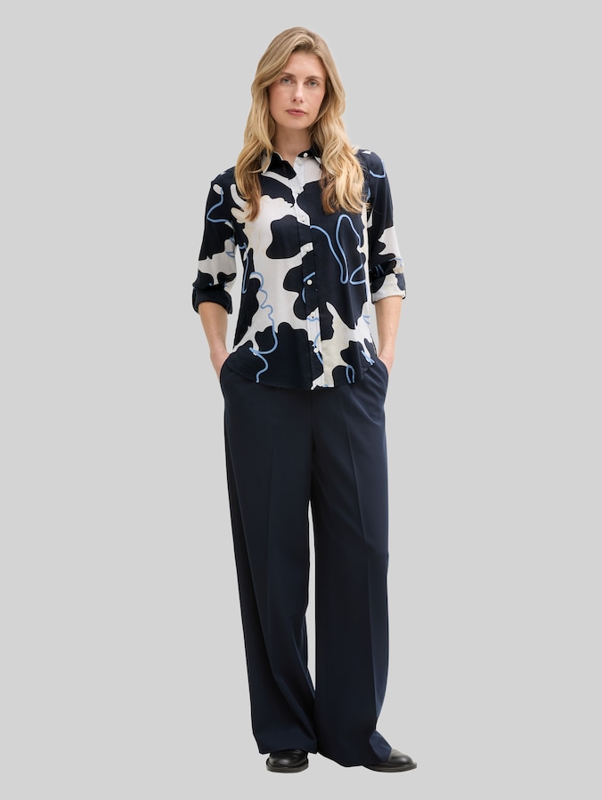 Blouse met patroon door Women, big floral shapes design