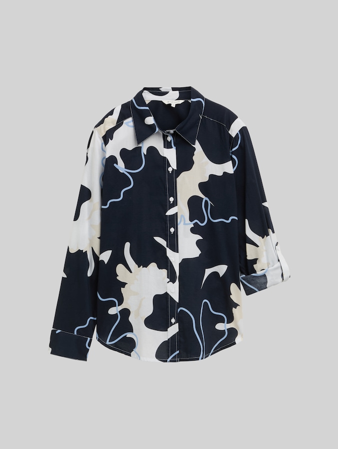 Bluse mit Muster von Women, big floral shapes design