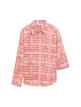 Niet geselecteerd, V-hals blouse door , rood