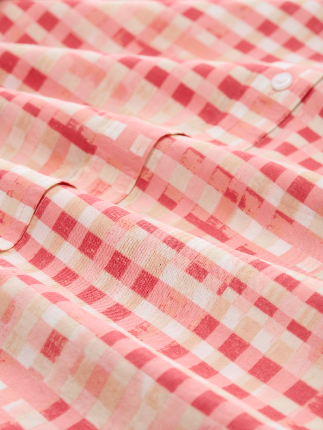 Bluse mit Muster - berry red check design - Material-Ansicht