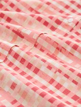 Chemisier à motifs - berry red check design - Vue de la matière