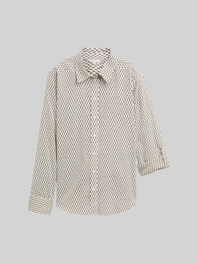 Bluse mit Muster von Women, printed beige graphic minimal