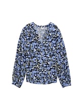 Selected, Loose-fit viscose blouse by Tom Tailor, blue