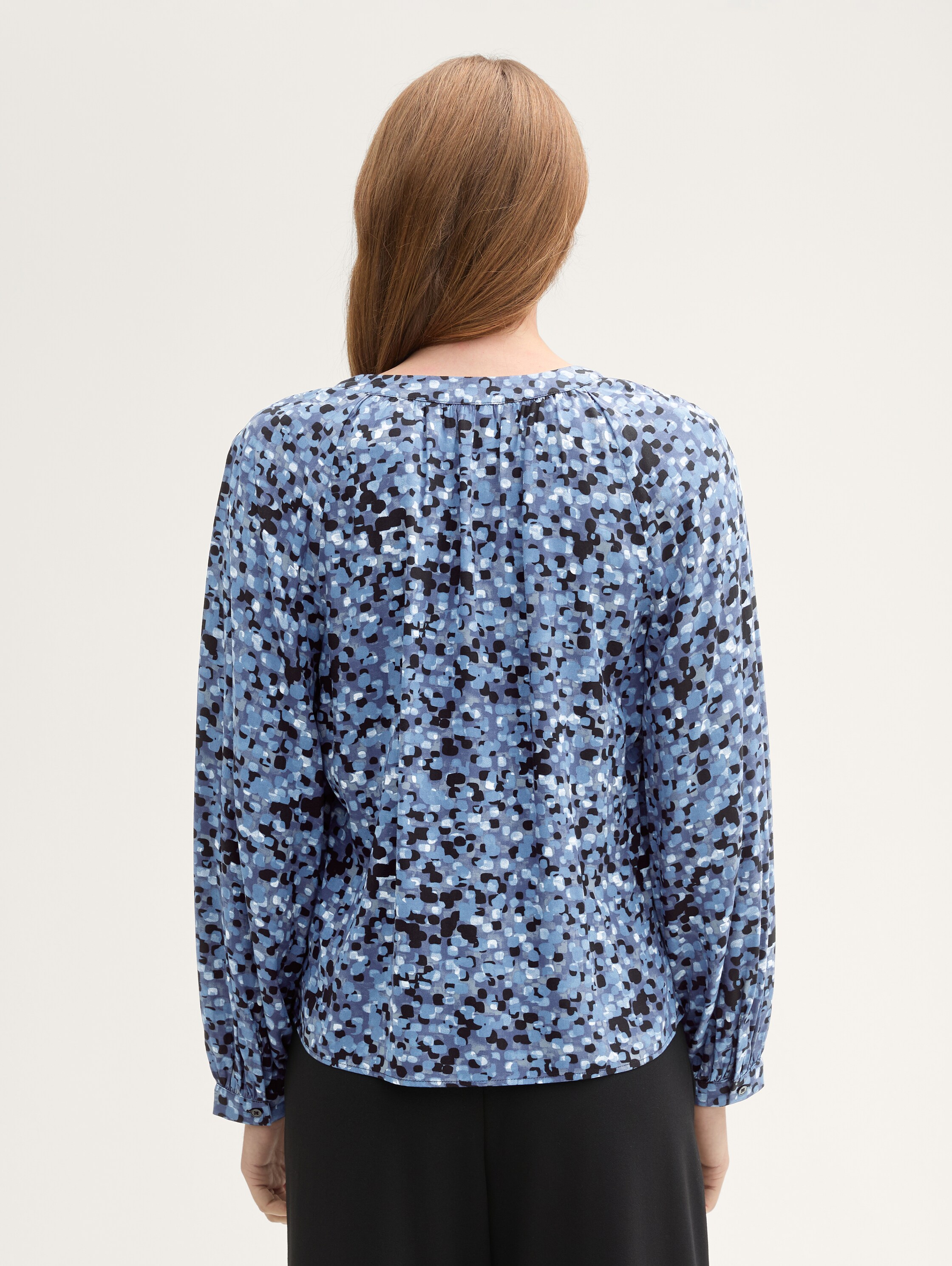 Gemusterte Bluse mit LENZING™ ECOVERO™ - 2