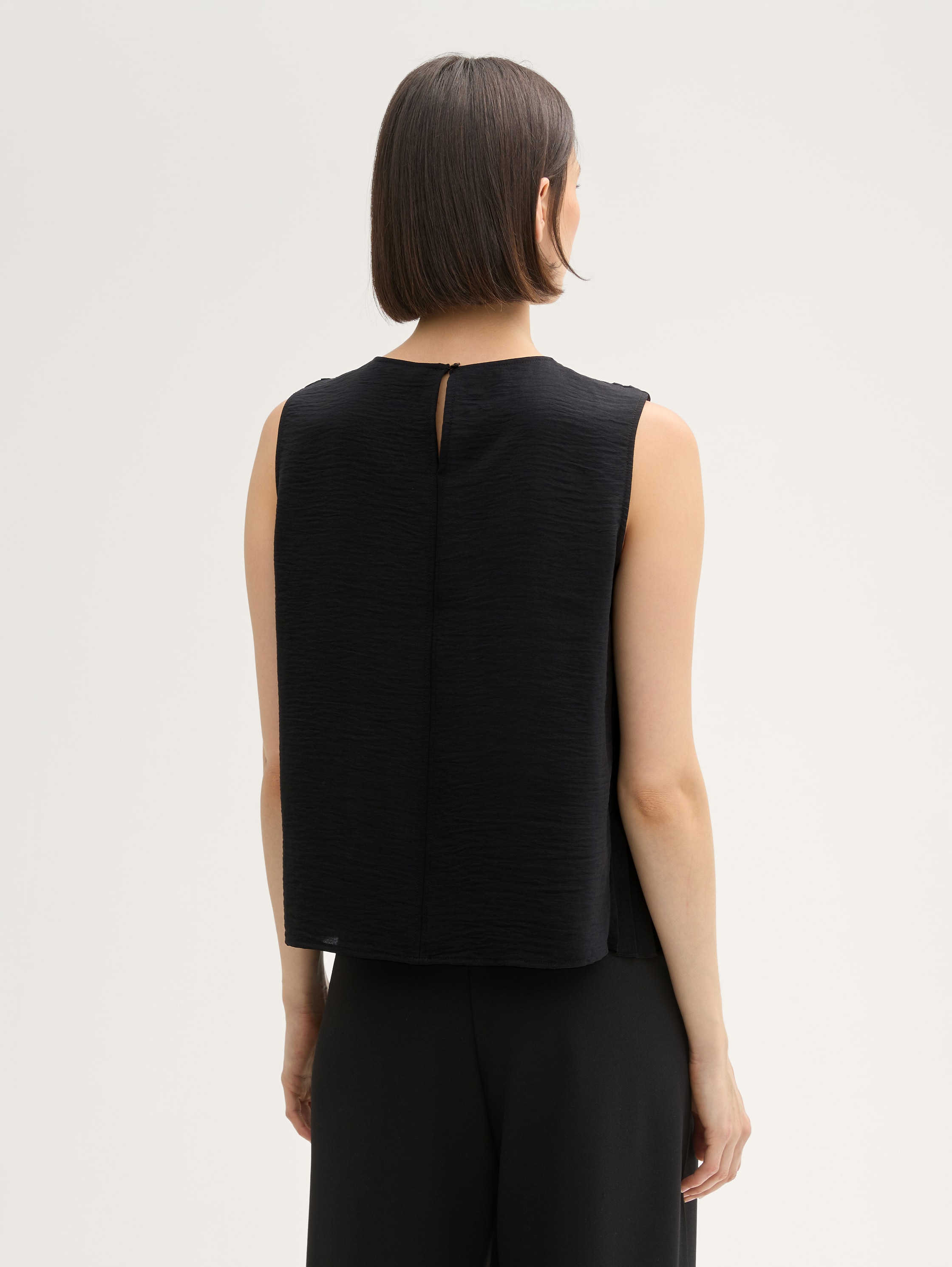 Pleated top - deep_black_1 - 