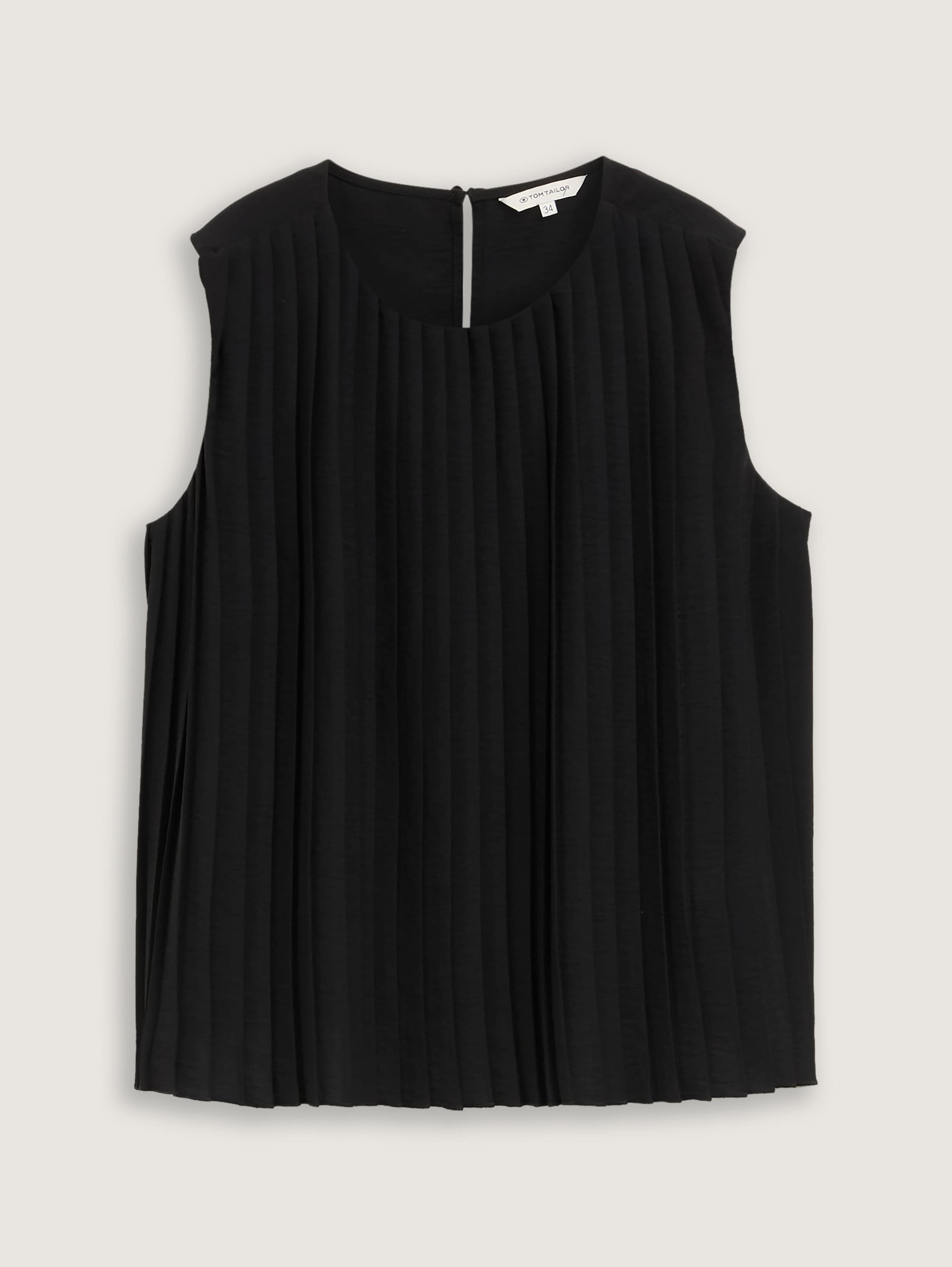 Pleated top - deep_black_1 - 