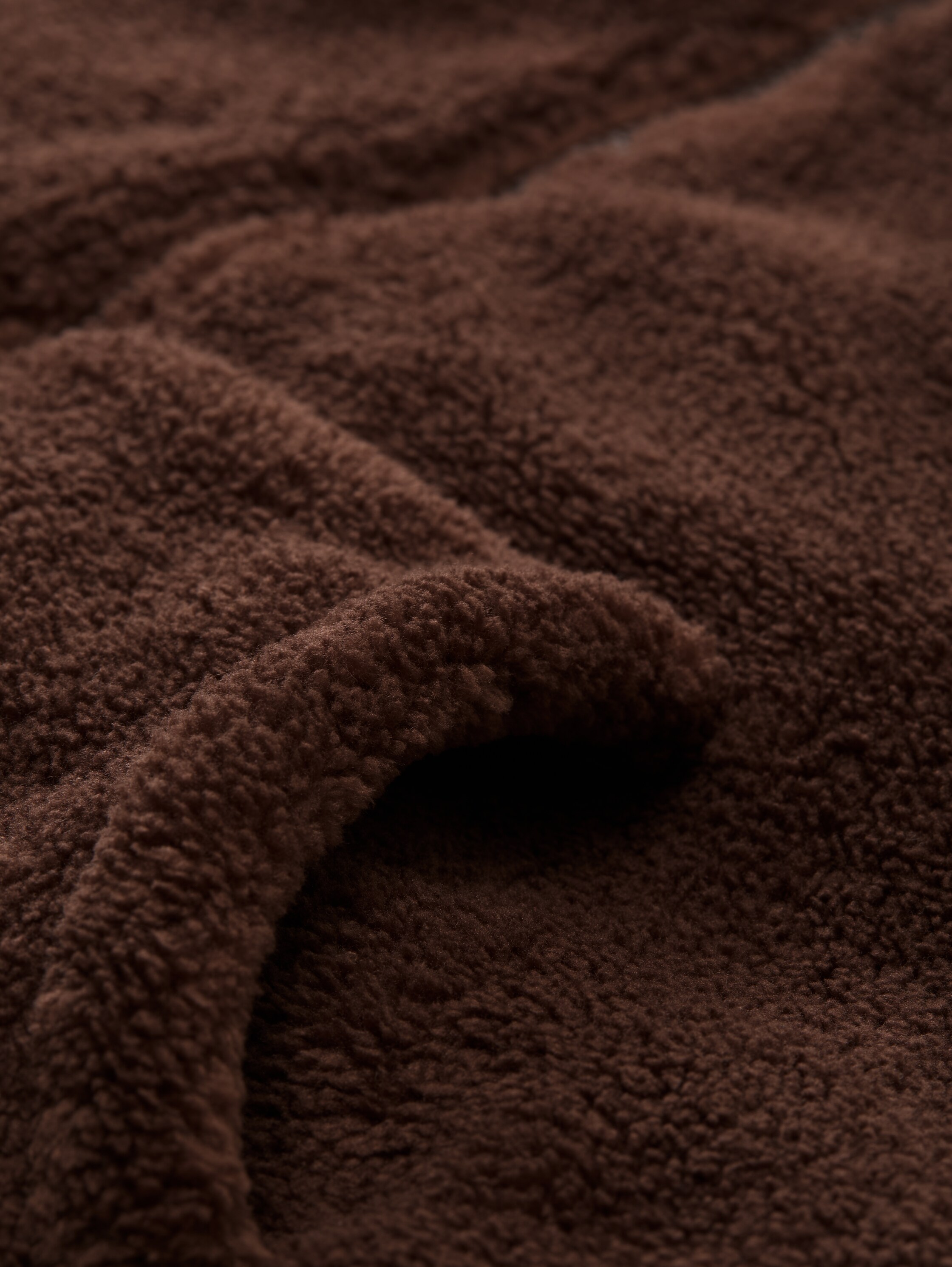 Teddy Sweatjacke - soft_chocolate_brown - 