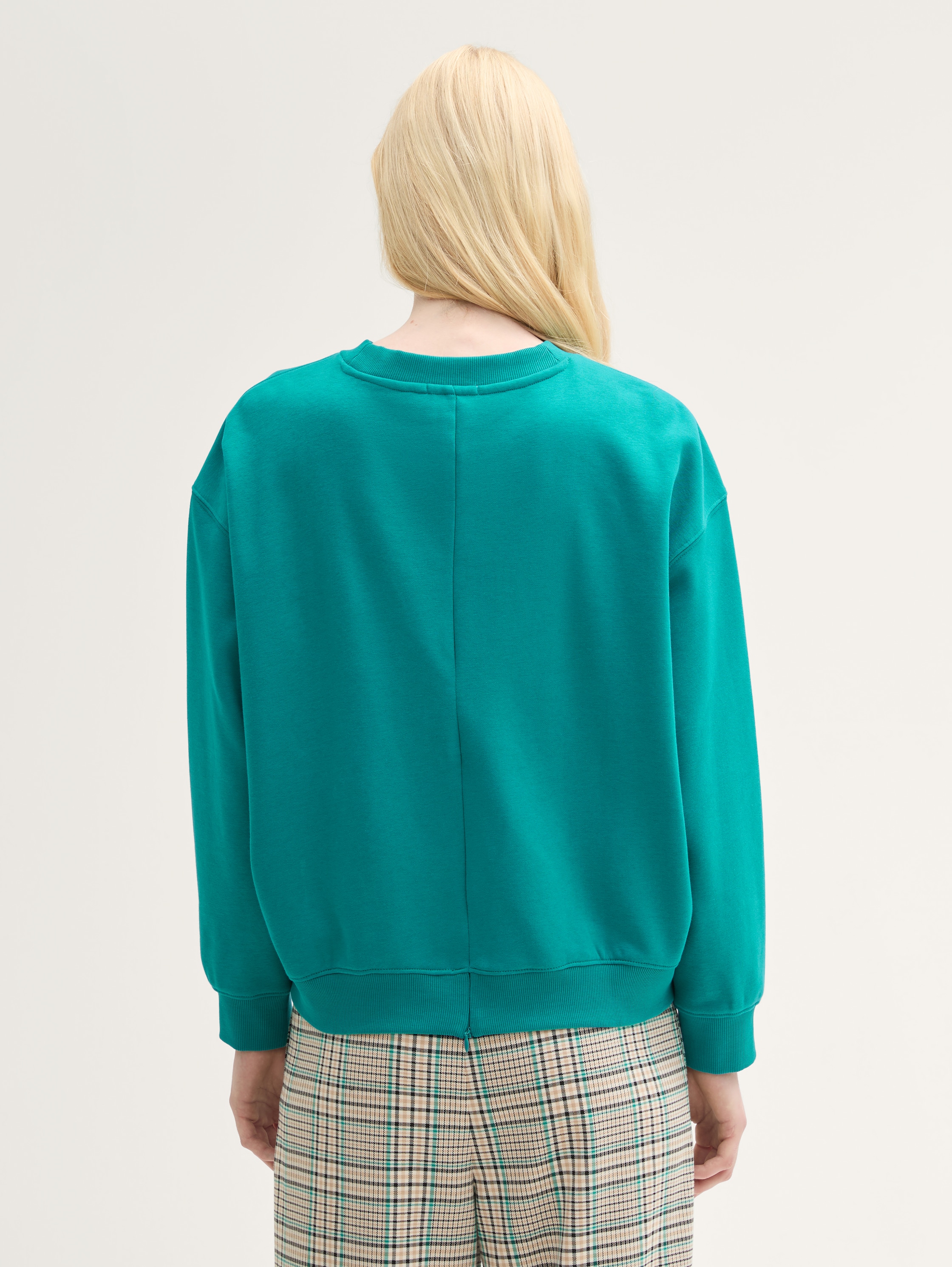 College Sweatshirt mit Reißverschluss - jade_green - 