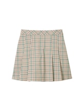 Geselecteerd, Geruite minirok door Tom Tailor, beige