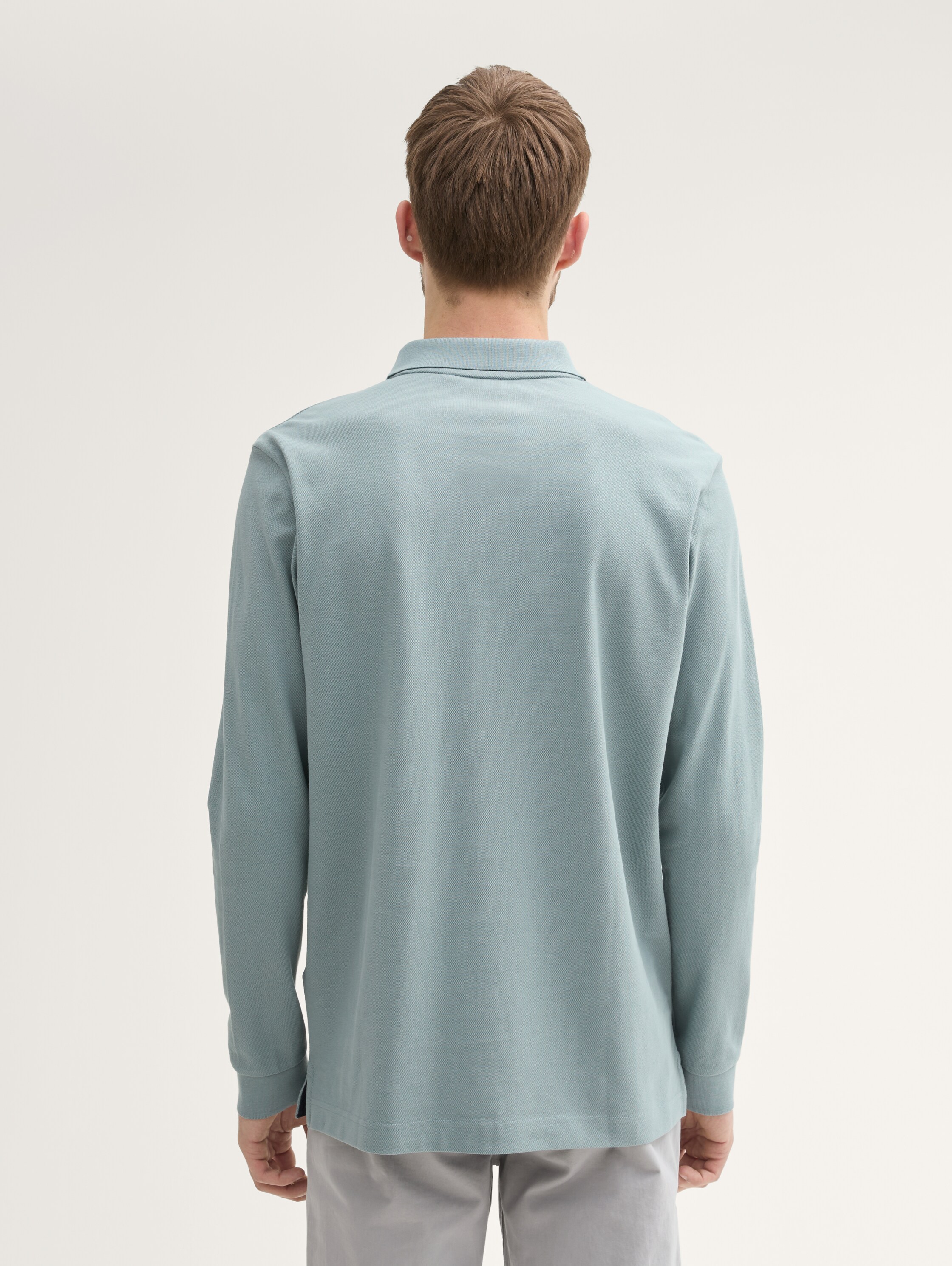 Langärmliges Piqué Poloshirt - 3