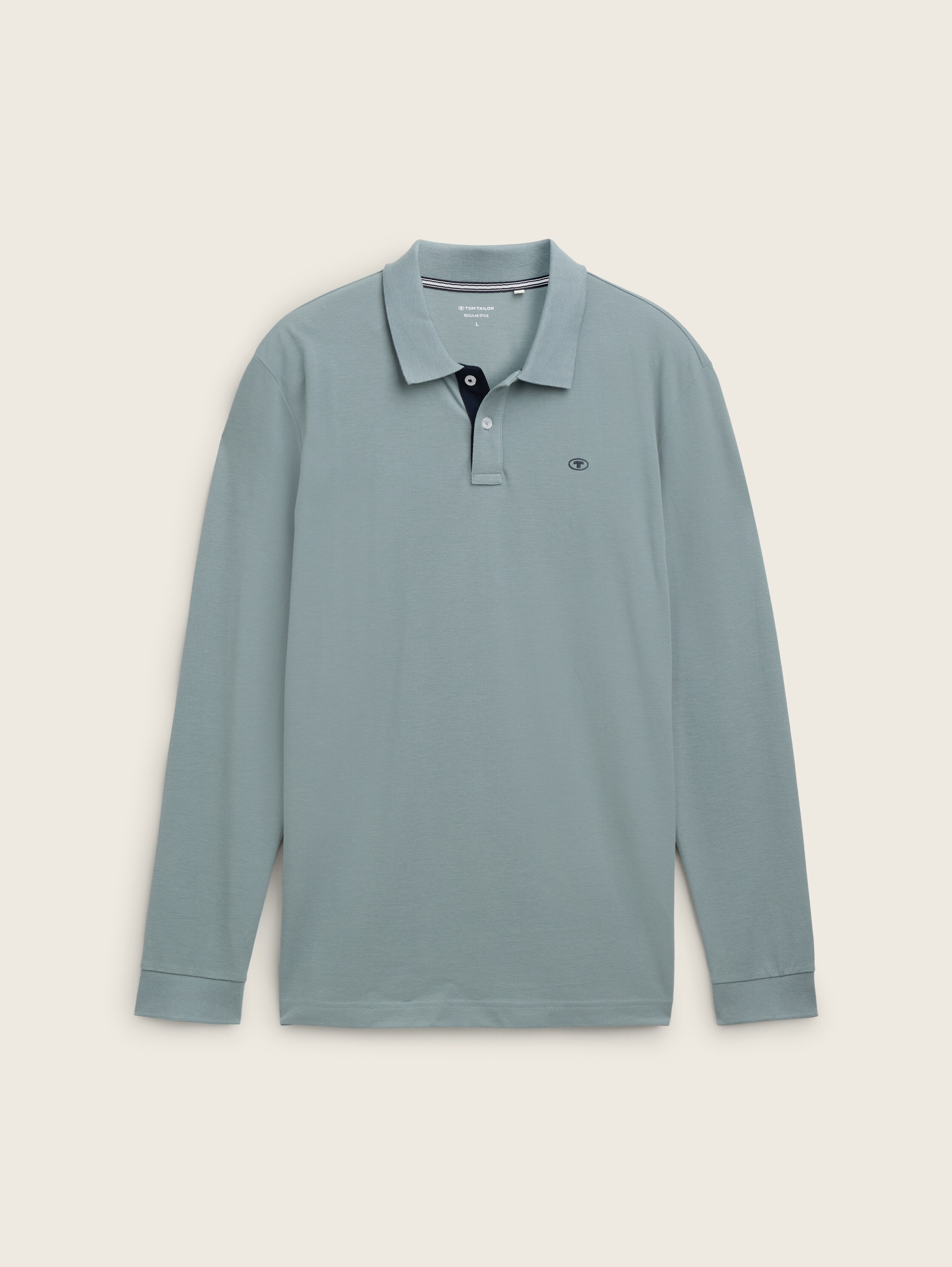 Langärmliges Piqué Poloshirt - 4